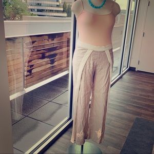 🍍Calypso St. Barth🥭 Adori Linen Split Leg Pants